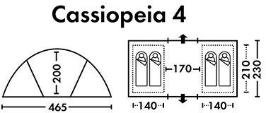 Палатка FHM Cassiopeia 4 (62265)