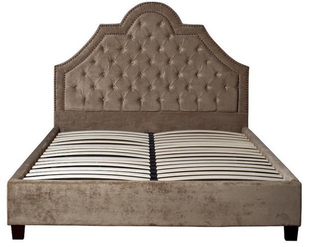 Кровать бархат беж.172*217*147 с подъемн.механ. (TT-00000992)