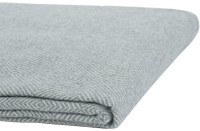 Плед из шерсти мериноса серого цвета из коллекции essential, 130х180 см (66667)