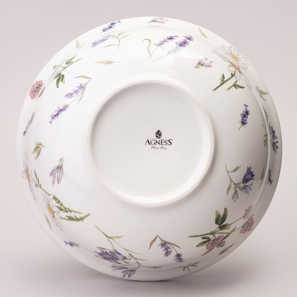 Салатник agness "flower story" 21,5*7,5 см 1350 мл (358-2182)