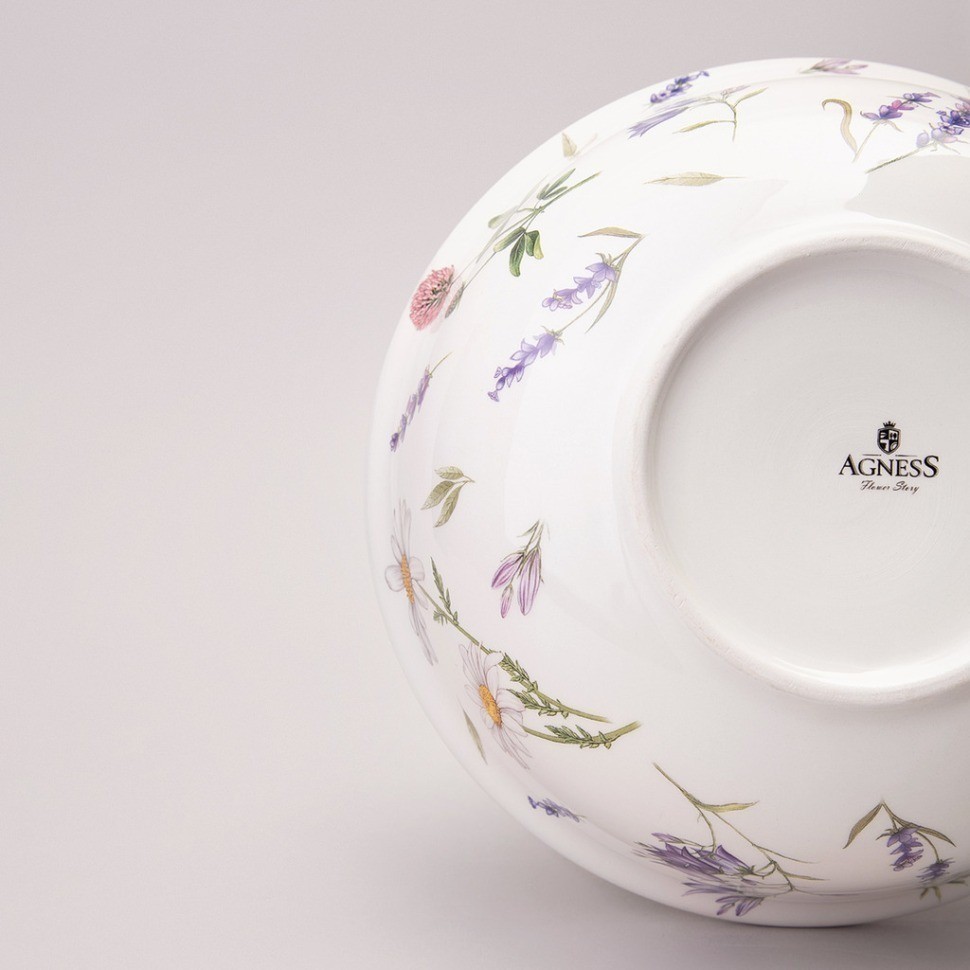 Салатник agness "flower story" 21,5*7,5 см 1350 мл (358-2182)