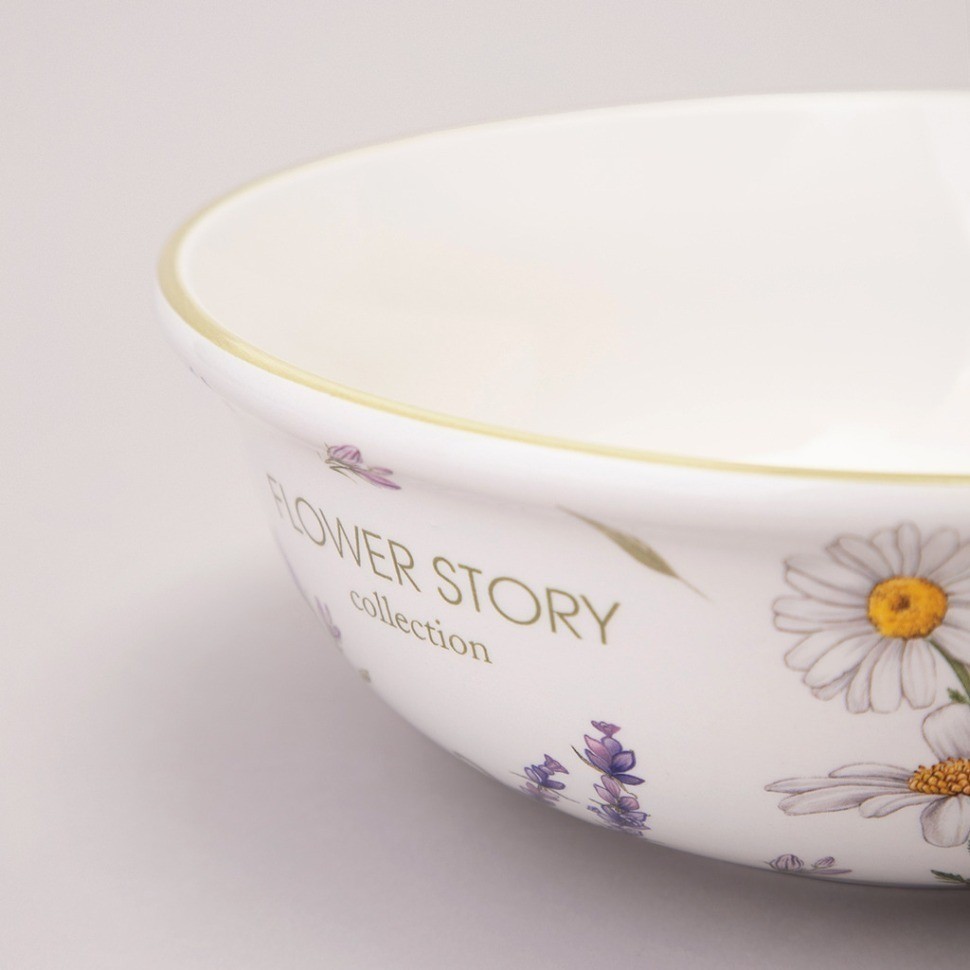 Салатник agness "flower story" 21,5*7,5 см 1350 мл (358-2182)