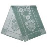 Дорожка из хлопка зеленого цвета с рисунком Ледяные узоры из коллекции new year essential, 53х150см (72137)