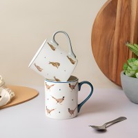 Кружка фарфоровая Hare Mikasa GREY/WHITE 280 мл MKCANHARE