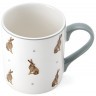 Кружка фарфоровая Hare Mikasa GREY/WHITE 280 мл MKCANHARE