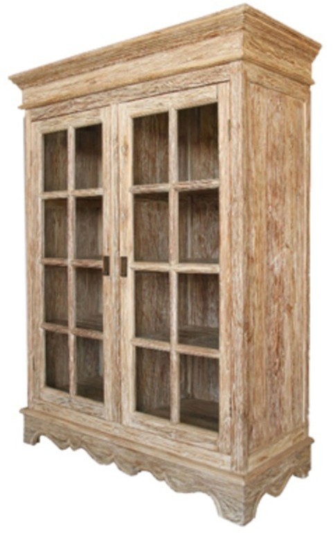 Шкаф INDIQUE 7CBIDQ145060210, массив тикового дерева, Indoor grey, ROOMERS FURNITURE