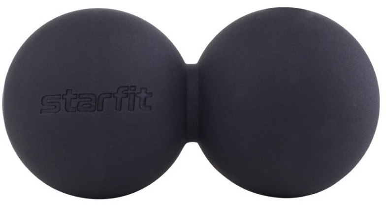 Мяч для МФР STARFIT RB-106, 6 см, силикагель, двойной, черный (1676091)