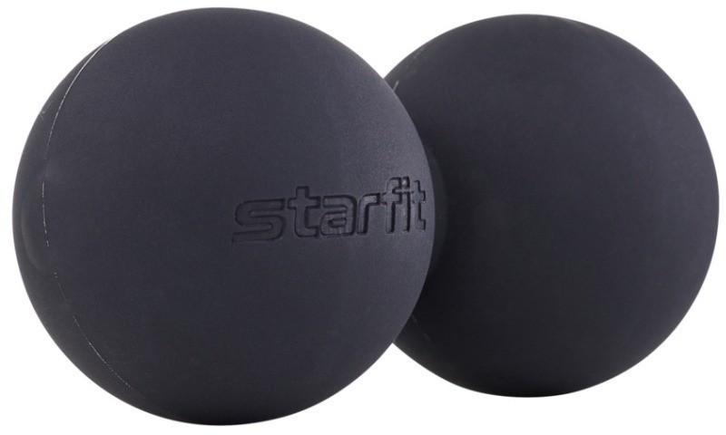 Мяч для МФР STARFIT RB-106, 6 см, силикагель, двойной, черный (1676091)