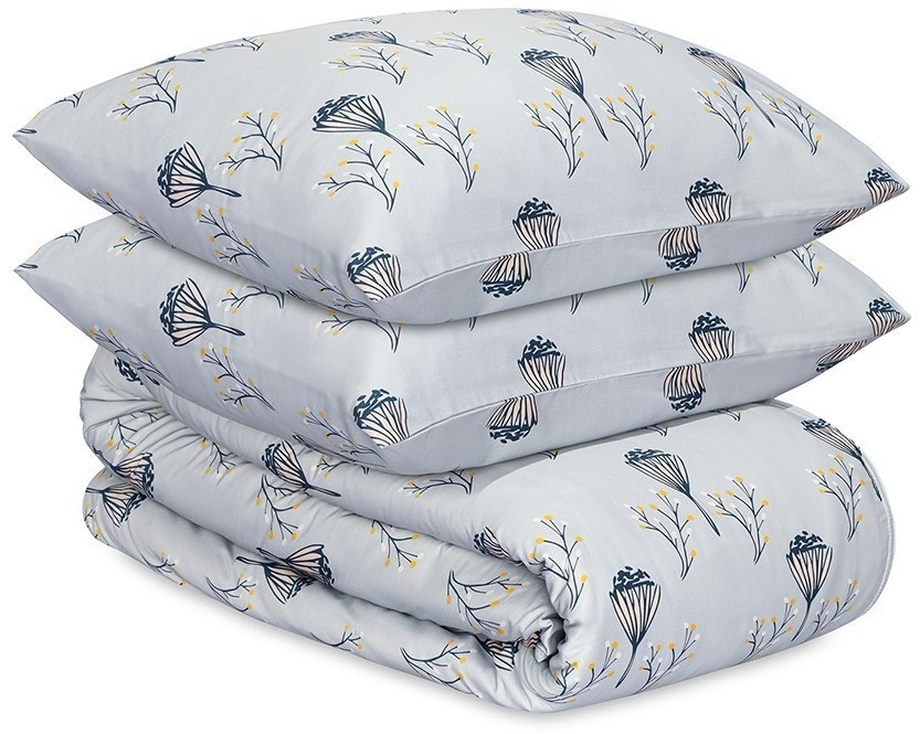 Комплект постельного белья "Полевые цветы" из премиального сатина из коллекции russian north, 200х220 см (78451)