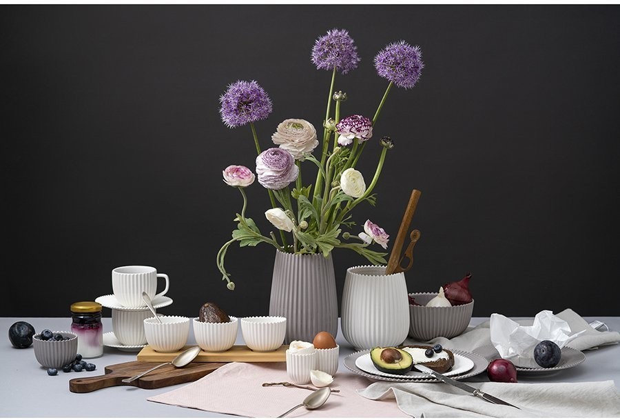 Ваза темно-серого цвета из коллекции edge, 20 см (75163)