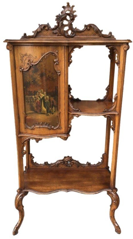 Стеллаж Льюис XIX век DM- Louis walnut cabinet, дуб, Brown, ROOMERS ANTIQUE