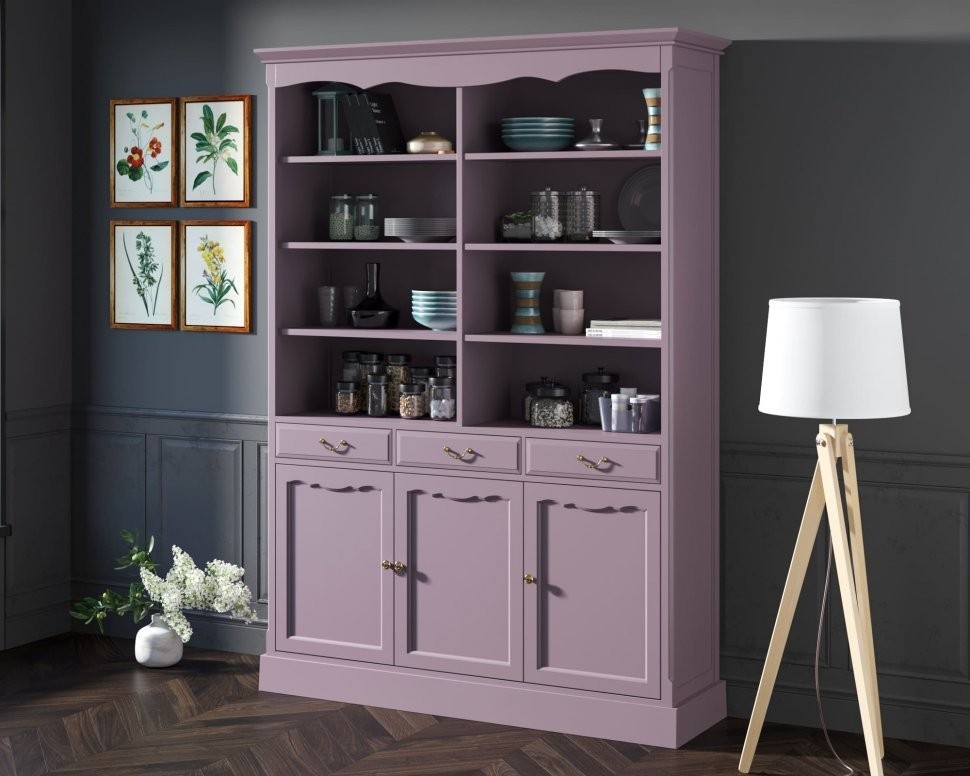 Двухсекционный шкаф Leontina Lavanda для посуды арт ST9330/3L-ET