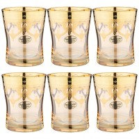 Набор бокалов для виски/воды из 6 штук 320мл &quot;amalfi ambra oro&quot; ART DECOR (326-082)