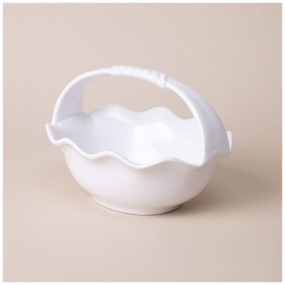 Ваза для фруктов с ручкой 20х16х15 см Lefard (763-095)