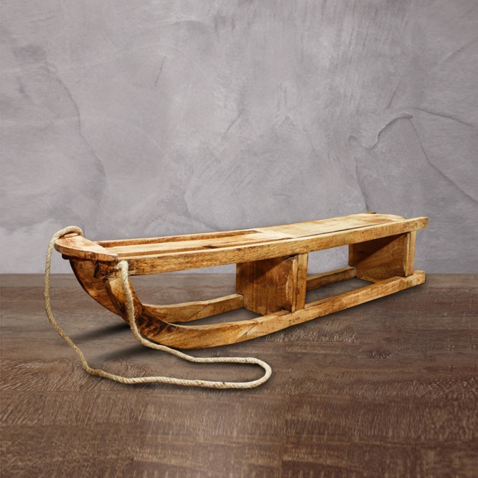 Декор сани HD-AM909, Дерево, Light burnt, ROOMERS FURNITURE