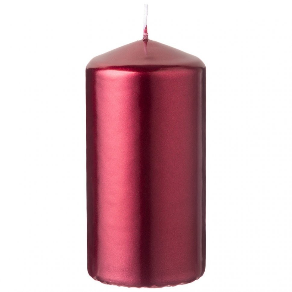 Свеча bartek колонна "бордо металлик" 6*12 см Bartek candles (350-171)