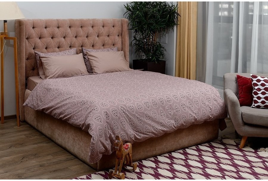 Пододеяльник из перкаля с принтом Симметрия леса russian north, 200х200 см (63301)