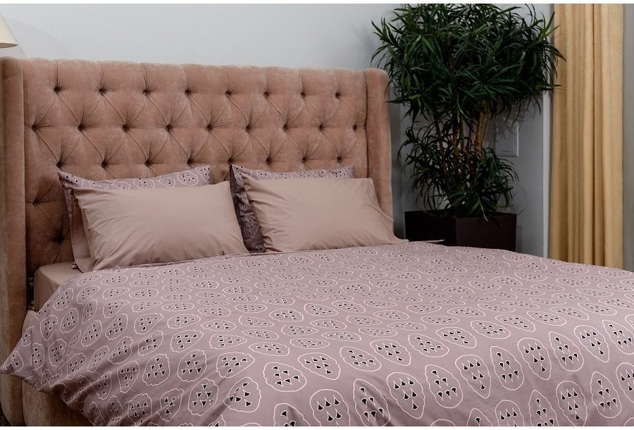 Пододеяльник из перкаля с принтом Симметрия леса russian north, 200х200 см (63301)