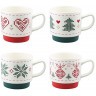 Набор из четырех кружек knitted tale из коллекции new year essential, 380 мл (79246)