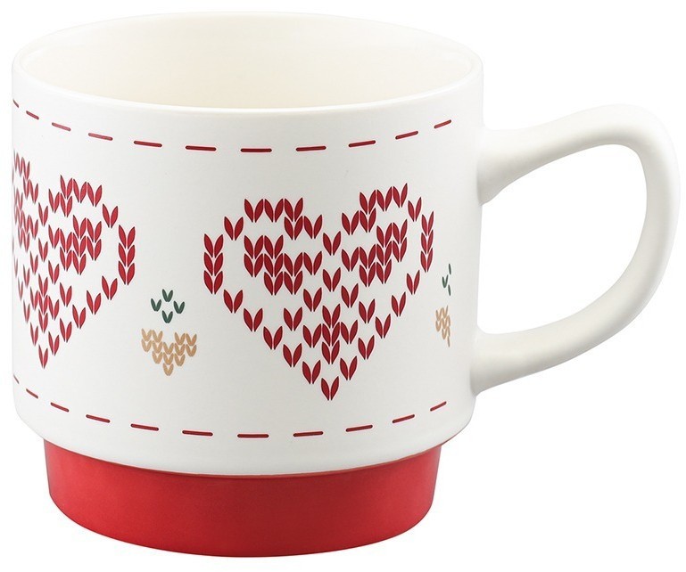 Набор из четырех кружек knitted tale из коллекции new year essential, 380 мл (79246)