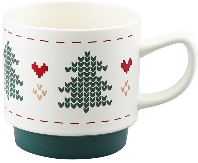 Набор из четырех кружек knitted tale из коллекции new year essential, 380 мл (79246)