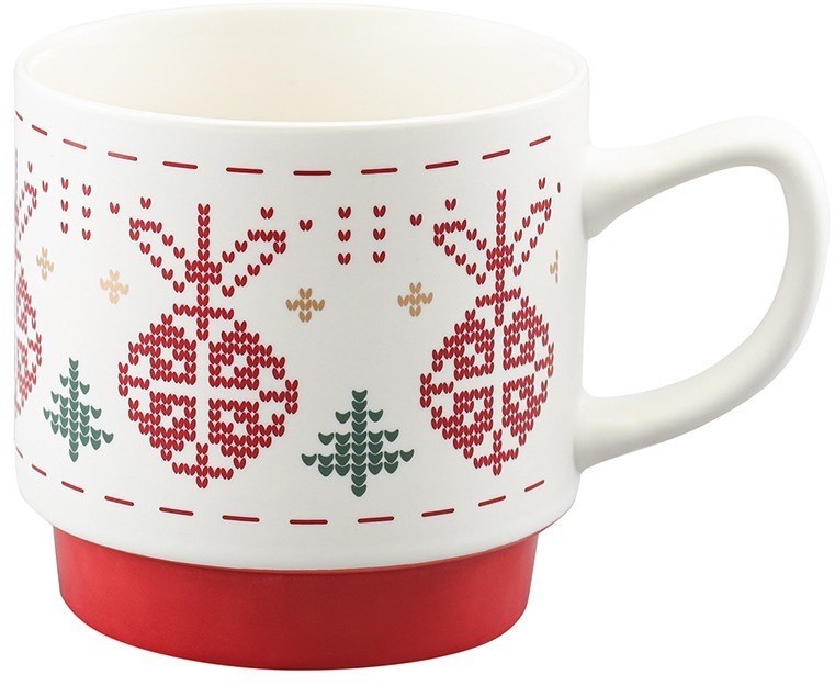 Набор из четырех кружек knitted tale из коллекции new year essential, 380 мл (79246)