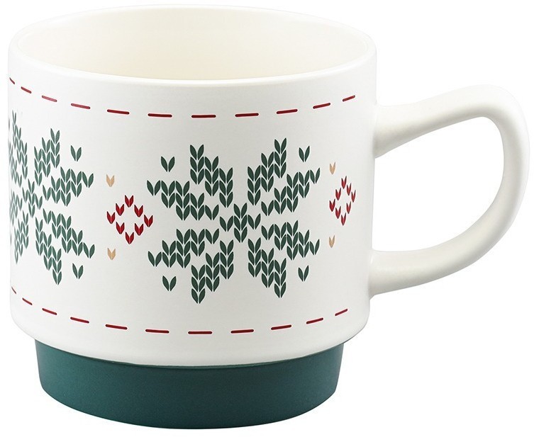 Набор из четырех кружек knitted tale из коллекции new year essential, 380 мл (79246)