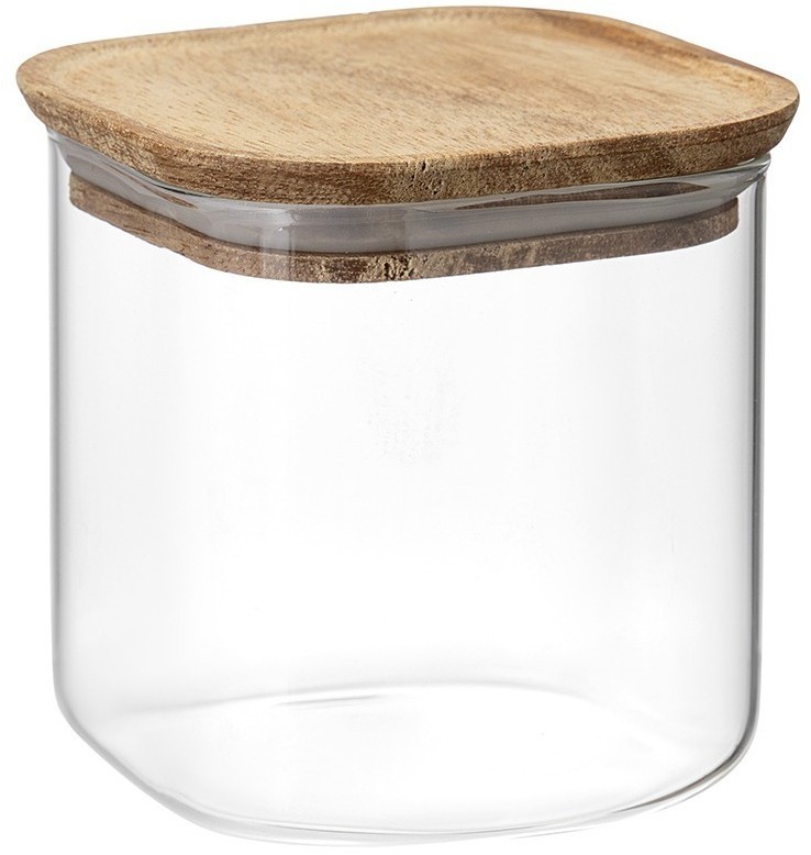 Банка для хранения квадратная glass acacia, 800 мл (79983)