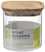 Банка для хранения квадратная glass acacia, 800 мл (79983)