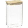 Банка для хранения прямоугольная glass bamboo, 1,3 л (77505)