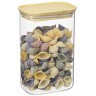 Банка для хранения прямоугольная glass bamboo, 1,3 л (77505)