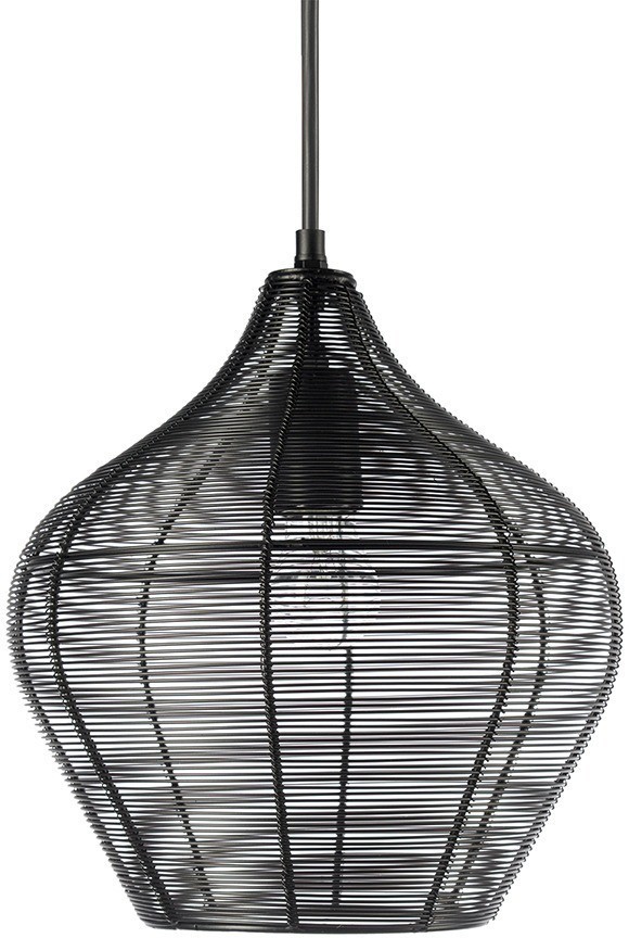 Светильник подвесной vinger, D27х30 см, черный (76203)