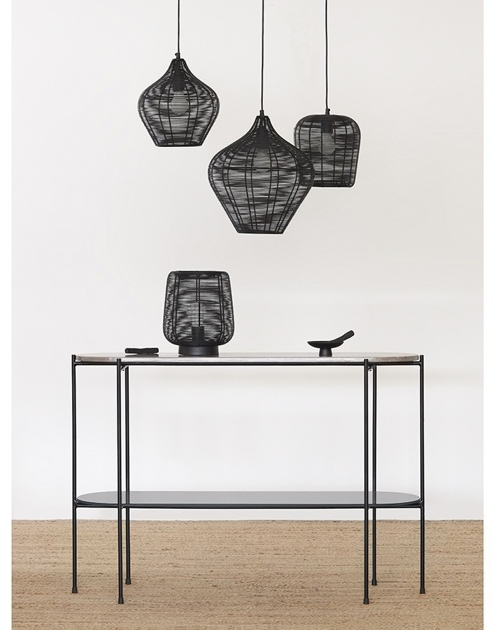 Светильник подвесной vinger, D27х30 см, черный (76203)