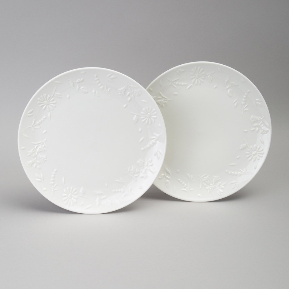 Набор тарелок обеденных lefard "flowers story" 2 шт. 25,5*2,5 см (474-265)