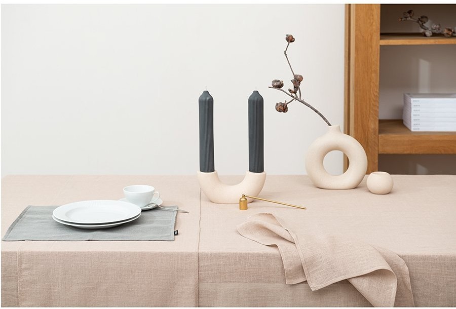 Свеча декоративная графитового цвета из коллекции edge, 25,5см (73757)