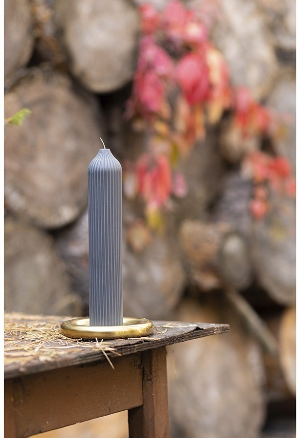 Свеча декоративная графитового цвета из коллекции edge, 25,5см (73757)