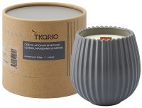 Свеча ароматическая с деревянным фитилём lemon, mandarin &amp; neroli из коллекции edge, серый, 60 ч (75687)