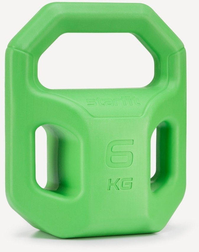 Гиря пластиковая STARFIT DB-505, 6 кг, зеленый (2113752)