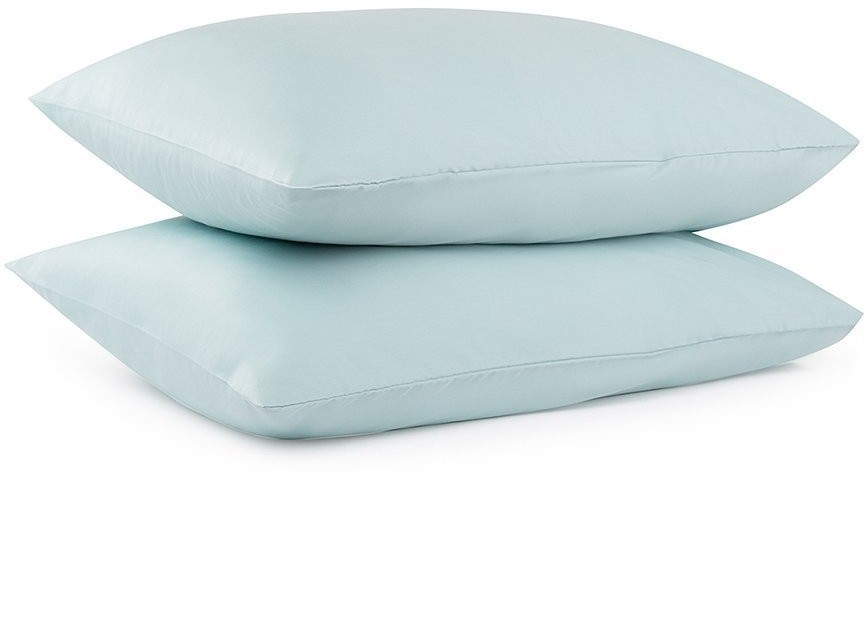 Набор из двух наволочек из сатина голубого цвета из коллекции essential, 50х70 см (70530)