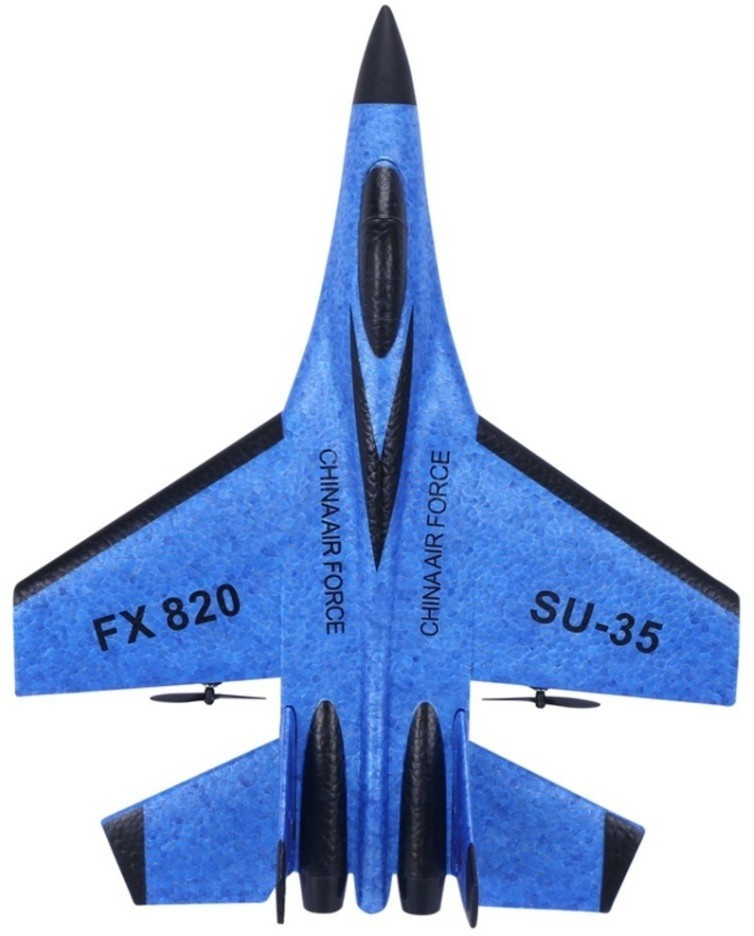 Радиоуправляемый самолет SU-35 для начинающих 2.4G (FX820-BLUE)