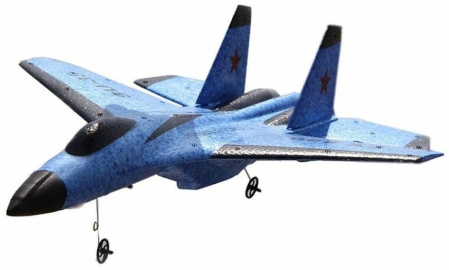 Радиоуправляемый самолет SU-35 для начинающих 2.4G (FX820-BLUE)