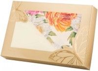 Кпб 2-х спальный &quot;пионы&quot; пододеяльник 175*215 -1шт., простыня (цвет св.желтый) 220*250  -1шт., навол SANTALINO (984-016)