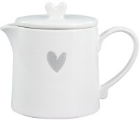 Bastion Collections Чайник заварочный White Нeart Grey LI/TEAPOT HE 002GR