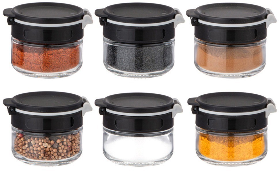 Набор емкостей для специй 6шт 85мл agness (671-103)