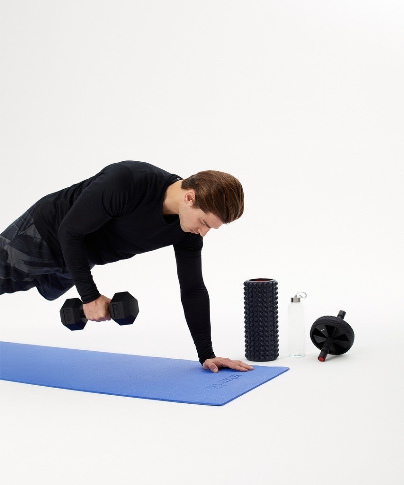 Гантель гексагональная DB-301 8 кг, обрезиненная, черный (1484595)