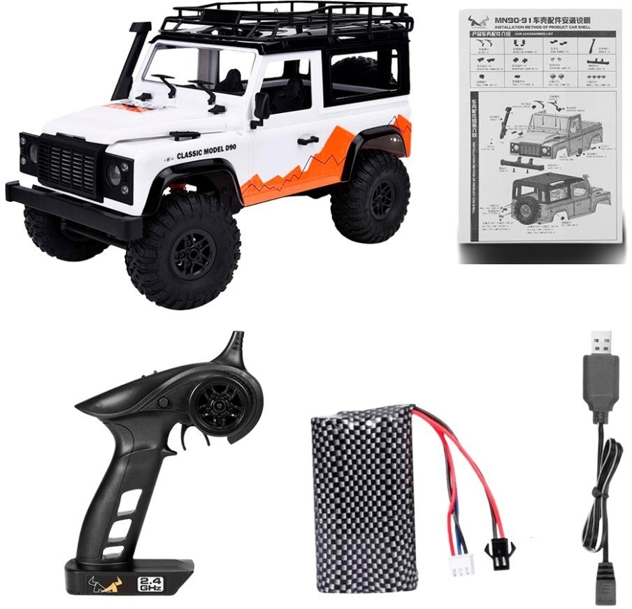 Радиоуправляемый внедорожник Defender D90 4WD 1:12 (MN-99-WHITE)