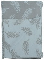 Плед вязаный с авторским принтом fleshy leaves серого цвета из коллекции wild, 130х180 см (65883)