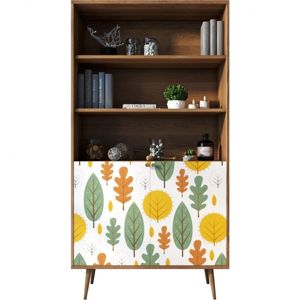 Стеллаж с дверками Berber принт 30 арт BB26/Print_30-ET
