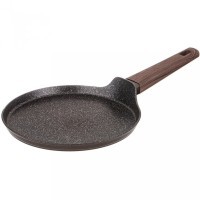Сковорода блинная agness &quot;spicy&quot; с &quot;мраморным&quot; антипригар.покрытием 22 см цвет: оливковый Agness (947-545)