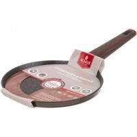 Сковорода блинная agness &quot;spicy&quot; с &quot;мраморным&quot; антипригар.покрытием 22 см цвет: оливковый Agness (947-545)